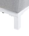 Conjunto de 2 sillones de poliéster gris claro/blanco ROVIGO_863100