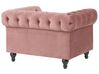 Velvet Living Room Set Pink CHESTERFIELD_778877