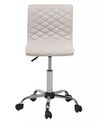 Fabric Armless Desk Chair Beige ORLANDO_711323