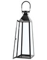Steel Candle Lantern 42 cm Black CRETE_723206