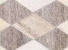 Kožený koberec béžovo-hnědý 160 x 230 cm SESLICE _780553