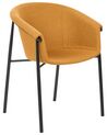 Set med 2 matstolar i tyg orange AMES_868280