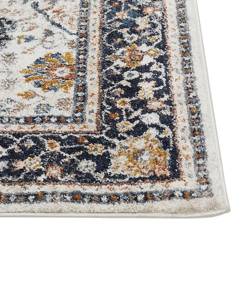 Area Rug 200 x 300 cm Beige and Blue ARATES Beliani.it