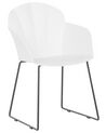 Set of 2 Dining Chairs White SYLVA_783895