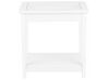 End Table with Glass Top White ATTU_726814