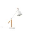Table Lamp White and Light Wood PECKOS_877775