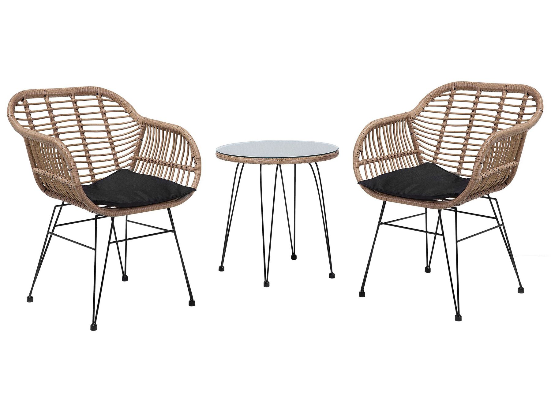 Balkonset Rattan natürlich TROPEA | Beliani.ch