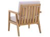 4 Seater Acacia Wood Garden Sofa Set Taupe PALLANO_777933