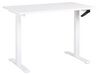 Fehér manuálisan állítható íróasztal 120 x 72 cm DESTINES_898773