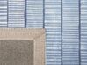 Viskózový koberec 140 x 200 cm modrá/biela YARDERE_751205