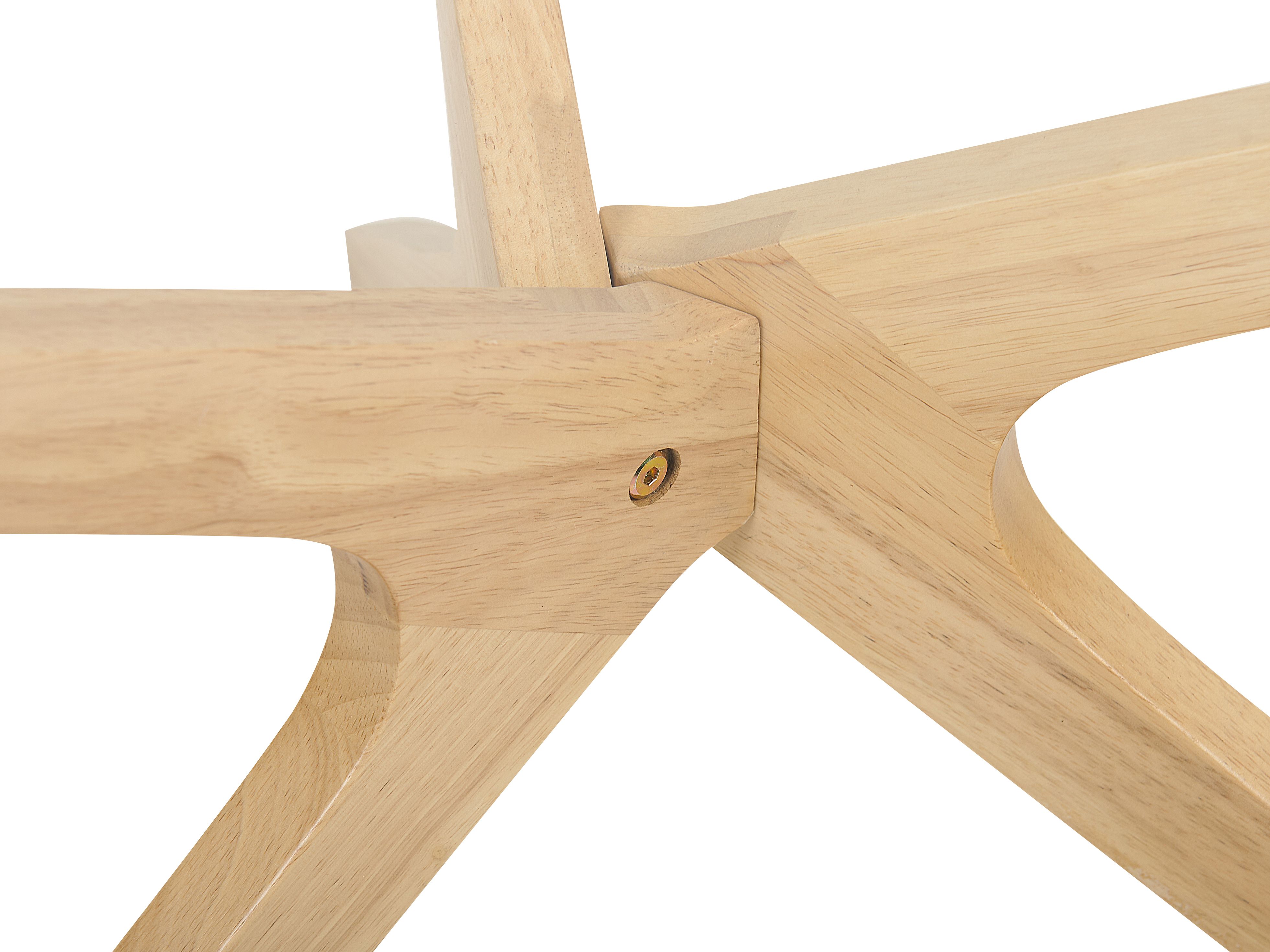 Set of 2 Glass Top Coffee Tables Light Wood VALLEY Beliani.co.uk