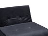 2 Seater Velvet Sofa Bed Black VESTFOLD_851093