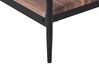 Tavolino legno scuro e nero 100 x 52 cm AVOCA_827662