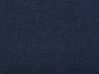 Tagesbett ausziehbar Leinenoptik marineblau Lattenrost 90 x 200 cm MARMANDE_729462
