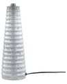 Lampa stołowa ceramiczna srebrna VILNIA_824091