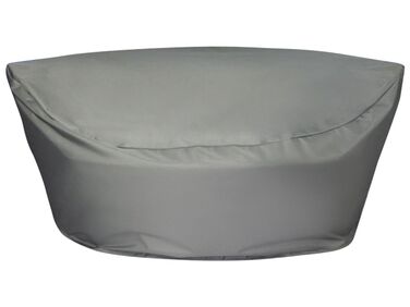 Funda de poliéster gris 140 x 135 x 80 cm para cama de exterior CHUVA 