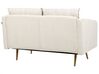 Sofa Set Polyester beige 5-Sitzer mit goldenen Beinen MAURA_892254