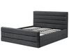 Fabric EU Super King Size Bed Grey VALBONNE_794279