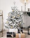 Künstlicher Weihnachtsbaum schneebedeckt 120 cm weiss BASSIE_783321