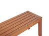 Conjunto de jardín mesa y 2 bancos madera clara MONSANO_812784