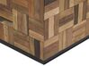 Mesa de centro de madera de teca oscura 45 x 45 cm GAMETI_704549
