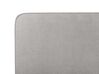 Cama de casal em tecido cinzento claro 160 x 200 cm VALOGNES_887870