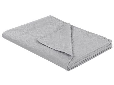 Embossed Bedspread 160 x 220 cm Grey ALAMUT