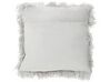 Set of 2 Shaggy Cushions 45 x 45 cm Grey CIDE_801717