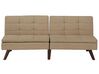 Fabric Sofa Bed Light Brown RONNE_706455