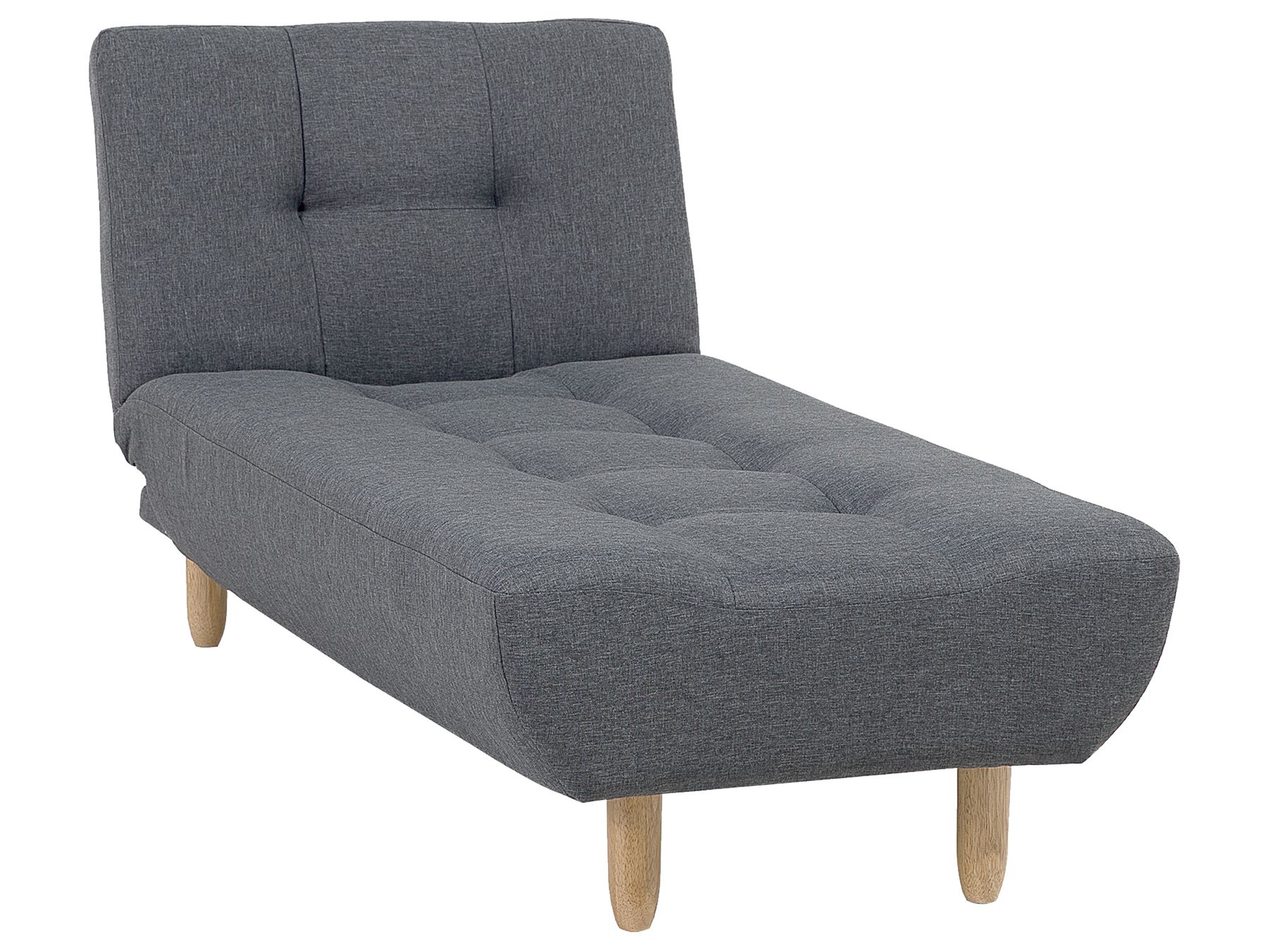 Fabric Chaise Lounge Grey ALSTEN Beliani.co.uk