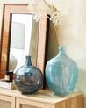 Glass Decorative Vase 39 cm Light Blue ROTI_823657