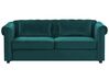 Velvet Sofa Bed Green CHESTERFIELD_765916