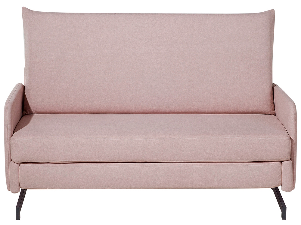 Fabric Sofa Bed Pink Belfast Beliani
