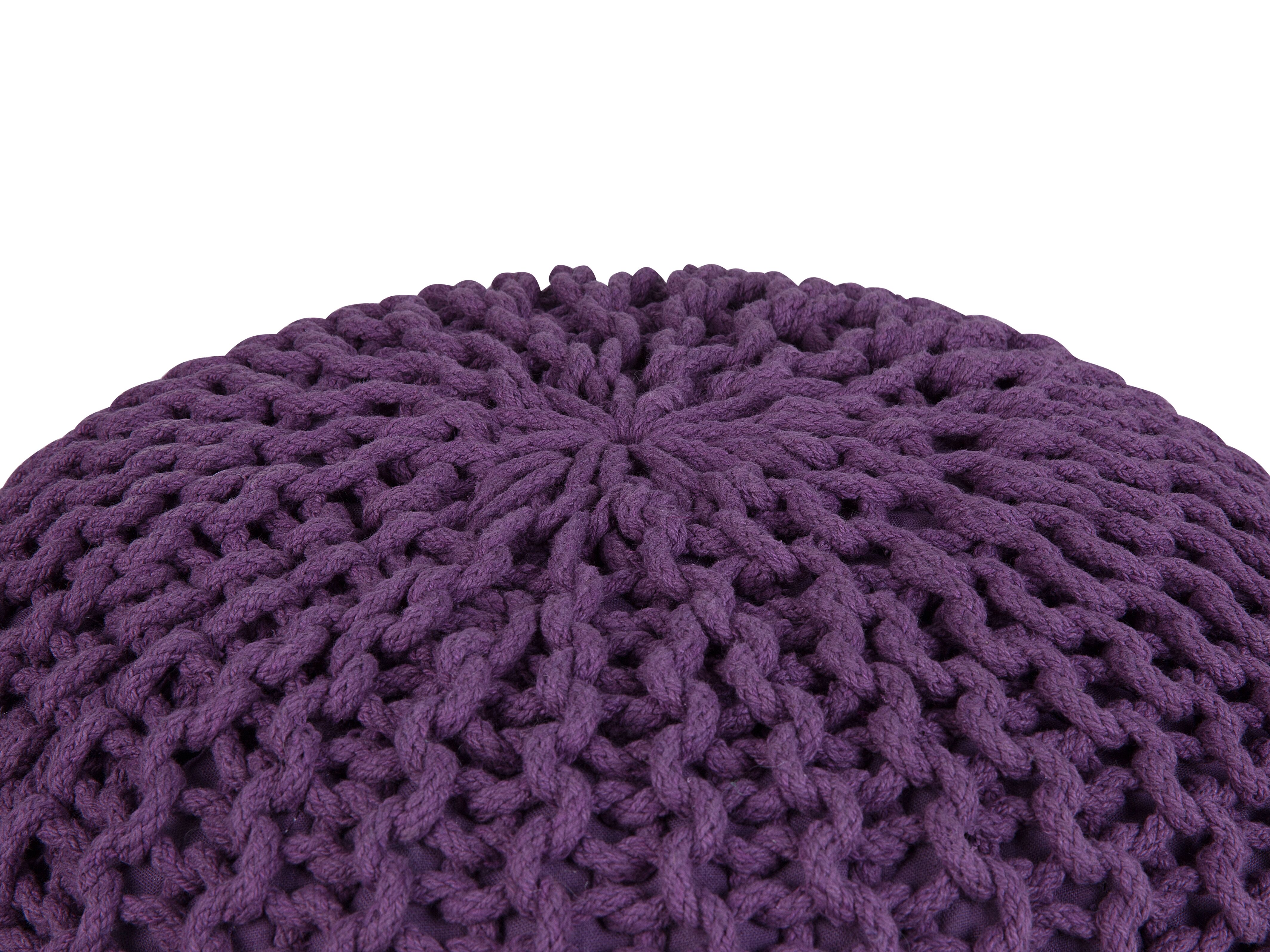 Puf 50 x 35 cm fioletowy CONRAD