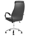 Krzesło biurowe regulowane ekoskóra czarne FORMULA_834148