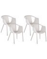 Set of 4 Garden Chairs Beige NAPOLI_848075