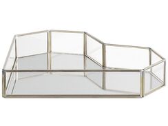 Koristetarjotin peilipinta hopea 28 x 20 cm PONTIVY