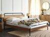 Drevená posteľ 160 x 200 cm tmavé drevo BOUSSICOURT_904461