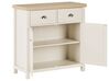 2 Drawer Sideboard Cream with Light Wood CLIO_789939