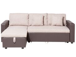 3-istuttava kulmavuodesohva kangas oikeak. beige/ruskea TAMPERE 3-istuttava kulmavuodesohva kangas oikeak. beige/ruskea TAMPERE