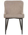 Set of 2 Dining Chairs Taupe EVERLY_881877