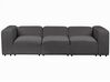3 Seater Modular Boucle Sofa Dark Grey FALSTERBO_915638