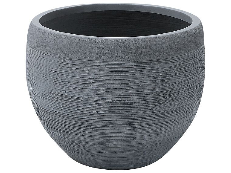 Stone Plant Pot 50x50x39 cm Grey ZAKROS _856469