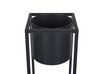 Metal Plant Pot Stand 15 x 15 x 50 cm Black IDRA_804705