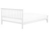 Bílá dřevěná postel s rámem MAYENNE 180x200 cm_734366
