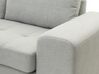 Right Hand Fabric Corner Sofa Light Grey KIRUNA_326451
