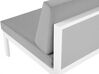 Loungeset 6-zits aluminium wit/grijs CASTELLA_555477