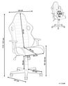 Kancelárska stolička čierna a hnedá výškovo nastaviteľná SUPREME_735088
