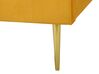 Polsterbett Samtstoff gelb 160 x 200 cm Lattenrost FLAYAT_767562