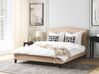 Fabric EU King Size Bed Beige MONTPELLIER_709029